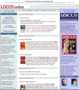 Locus Magazine, Science Fiction Fantasy