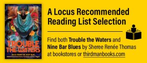 Ad for Trouble the Waters by Sheree Renée Thomas, a recommended reading list book