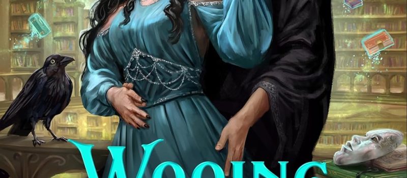 Cover of the book wooing the witch queen by Stephanie Burgis