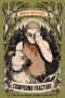 Cover of the novel Compound Fracture. Green cover featuring a detailed, folkish illustration of a boy with an eye wound and a dog in a spiked collar, with creepy woods in the background.