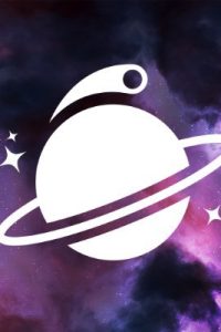 Salam Award Logo, a ringed planet with purple background