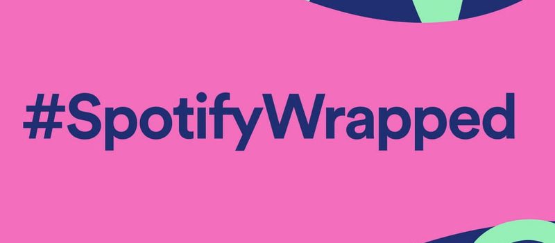 pink background with #spotifywrapped over it