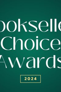 bookseller choice awards over green background