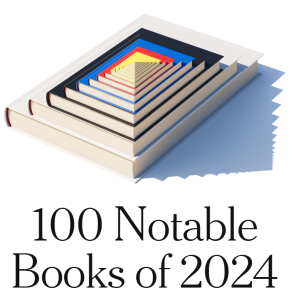 New York Times notable books 2024, with an image of concentric books