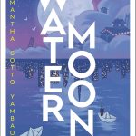 water moon cover, origami boats on the water