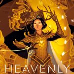 heavenly tyrant book cover - a woman in dragon attire standing in front of gold