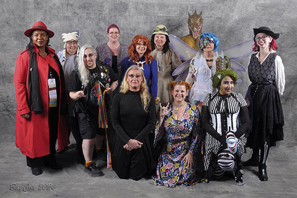 Photo of BayCon Masquerade contestants and judges